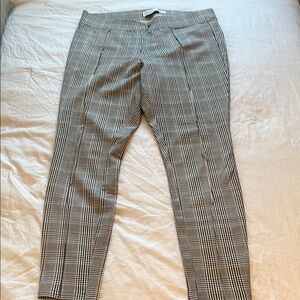 Old Navy Black, White and Brown Plaid Leggings